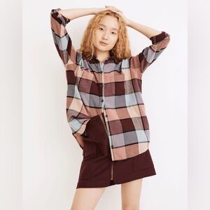Madewell Flannel Sunday Shirt in Canosa Plaid size Medium